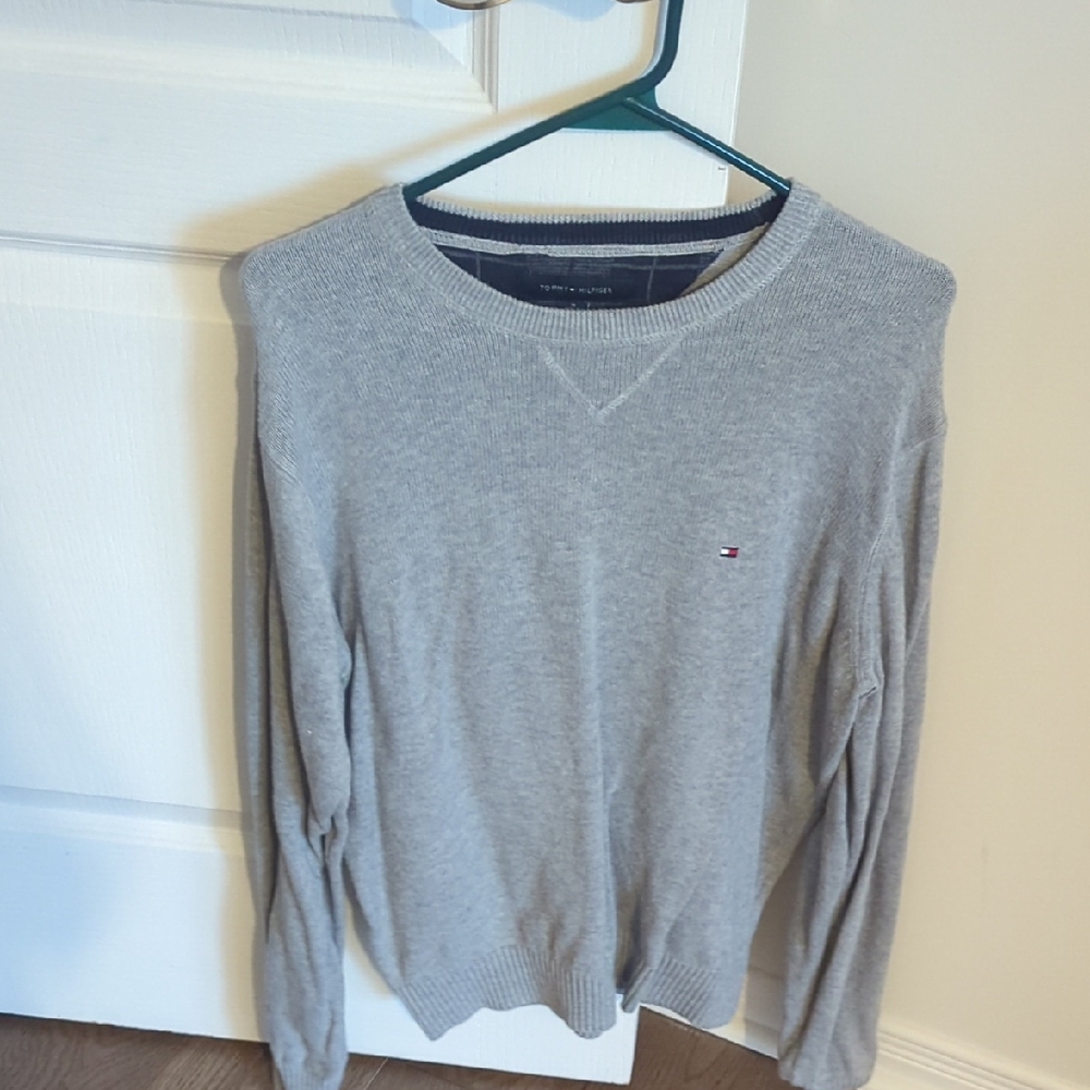 Tommy Hilfiger Gray Men's Sweater-Size M